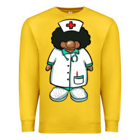 Lemon african nurse gnome afro hair Premium Sweatshirt - BarkalooDesign