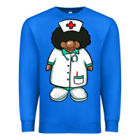 True Royal african nurse gnome afro hair Premium Sweatshirt - BarkalooDesign