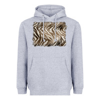 Heather Grey brown zebra pattern background Heavyweight Hoodie - BarkalooDesign