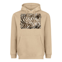 Mushroom brown zebra pattern background Heavyweight Hoodie - BarkalooDesign