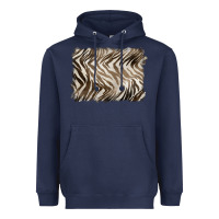 Navy brown zebra pattern background Heavyweight Hoodie - BarkalooDesign