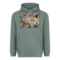 Sage brown zebra pattern background Heavyweight Hoodie - BarkalooDesign