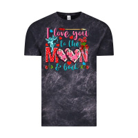 Cloud Black I love you to the moon and back Valentine's Day Vintage Tee - HowdyJamesFarm