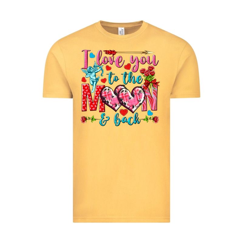 I Love You To The Moon And Back Valentine's Day Vintage Tee by HowdyJamesFarm | Teevron