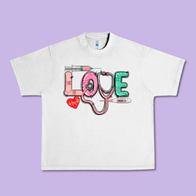 Love Nursing Urban Heavy Tee Designed By Cowgirlartshop