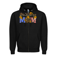 Black military mom with soldier boots Zipper Hoodie - Artiststas
