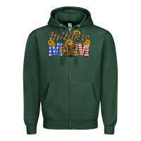 Military Mom With Soldier Boots Zipper Hoodie | Teevron