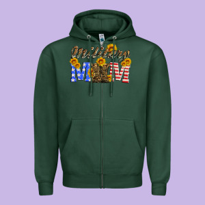 Military Mom With Soldier Boots Zipper Hoodie Designed By Artiststas