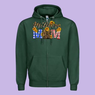 Military Mom With Soldier Boots Zipper Hoodie Designed By Artiststas