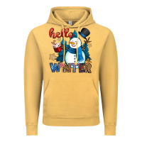 Vintage Mustard hello winter Vintage Hoodie - OliviaCreatesArt
