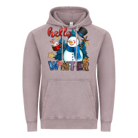 Vintage Zinc hello winter Vintage Hoodie - OliviaCreatesArt