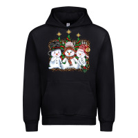 Black christmas snowman Urban Hoodie - AdoDesignShop