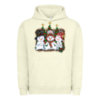 Pigment Pistachio christmas snowman Urban Hoodie - AdoDesignShop