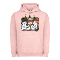Pigment Salmon christmas snowman Urban Hoodie - AdoDesignShop