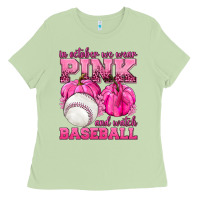 Matcha In October We Wear Pink and Watch Baseball Ladies Tee - texasbilliewilder