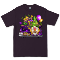 Plum Mardi Gras gnome on the truck Premium Tee - NancyCooperArtShop