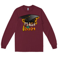 Burgundy Class of 2021 Long Sleeve Tee - Jasminsmagicworld