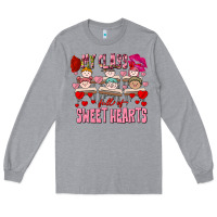 Heather Grey Valentine's Day my class is full of sweet hearts Long Sleeve Tee - FaDigitalArtStudio