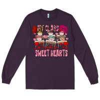 Plum Valentine's Day my class is full of sweet hearts Long Sleeve Tee - FaDigitalArtStudio
