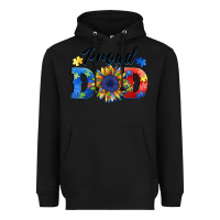 Black proud dad autism Heavyweight Hoodie - BarkalooDesign