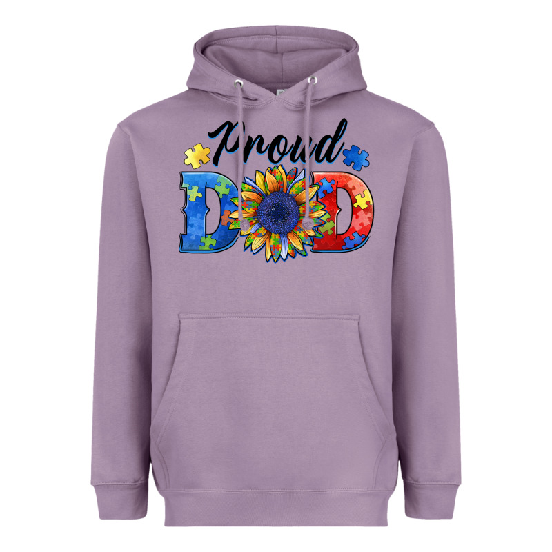 Proud Dad Autism Heavyweight Hoodie by BarkalooDesign | Teevron