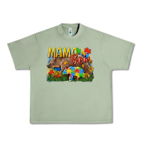 Oil Green Mama bear Autism Urban Heavy Tee - CowGirlArtShop