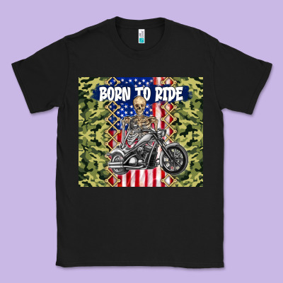 Born To Ride Classic Tee Designed By Tumblerdesignbyshophia