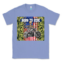 Colony Blue born to ride Classic Tee - TumblerDesignByShophia