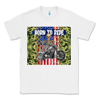White born to ride Classic Tee - TumblerDesignByShophia