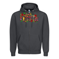 Smoke fieasta with sombrero rose and pepper Zipper Hoodie - Artiststas