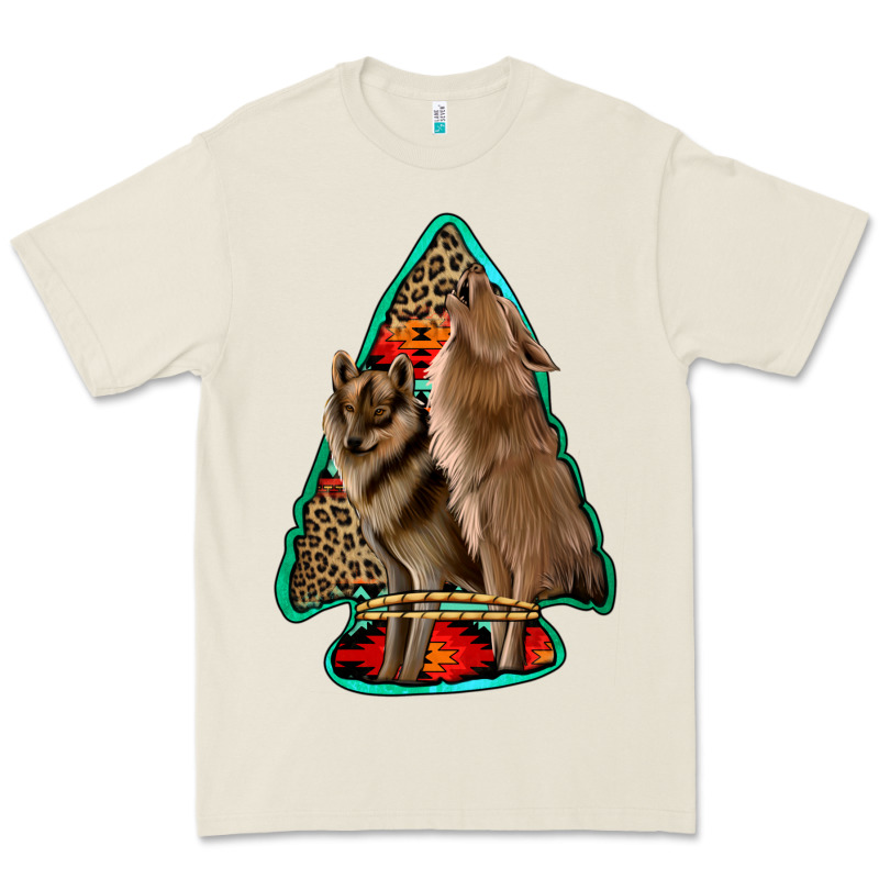 Howling Wolves Arrowhead Premium Tee by Jasminsmagicworld | Teevron
