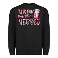 Black v is for valentine versed Heavyweight Sweatshirt - RacoonDesign