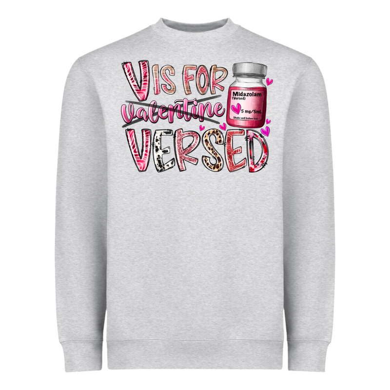 V Is For Valentine Versed Heavyweight Sweatshirt by RacoonDesign | Teevron