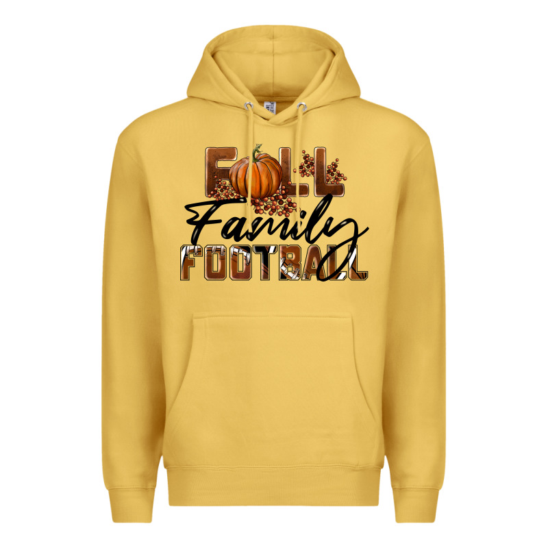 Fall Family Football Premium Hoodie by LillyAllenDesigns | Teevron