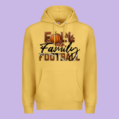 Fall Family Football Premium Hoodie Designed By Lillyallendesigns