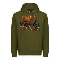 Army Green Fall Family Football Premium Hoodie - LillyAllenDesigns