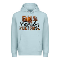 Blue Mist Fall Family Football Premium Hoodie - LillyAllenDesigns