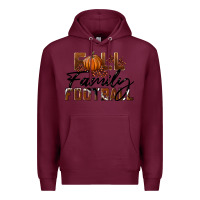 Burgundy Fall Family Football Premium Hoodie - LillyAllenDesigns