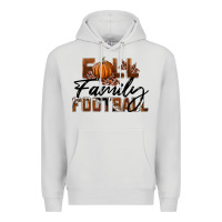 Dove Grey Fall Family Football Premium Hoodie - LillyAllenDesigns