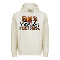 Oatmeal Heather Fall Family Football Premium Hoodie - LillyAllenDesigns