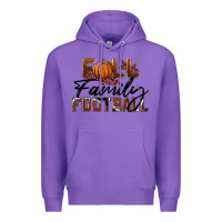 Purple Fall Family Football Premium Hoodie - LillyAllenDesigns