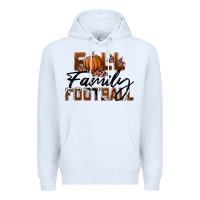 White Fall Family Football Premium Hoodie - LillyAllenDesigns