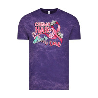 Cloud Purple chemo hair dont care Vintage Tee - CowGirlArtShop