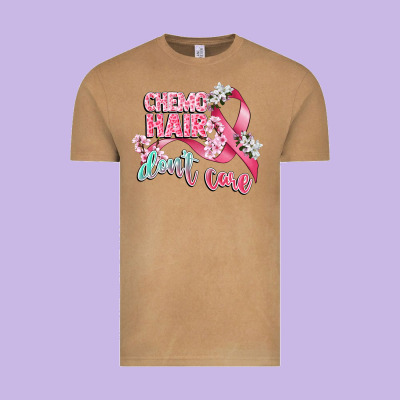 Chemo Hair Dont Care Vintage Tee Designed By Cowgirlartshop
