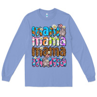 Colony Blue Easter mama mama mama Long Sleeve Tee - OliviaCreatesArt