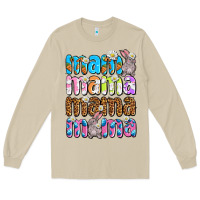 Mushroom Easter mama mama mama Long Sleeve Tee - OliviaCreatesArt