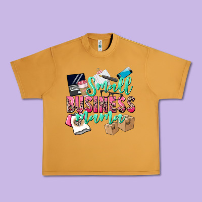 Small Business Mama Urban Heavy Tee Designed By Cowgirlartshop