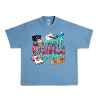 Pebble Blue Small Business Mama Urban Heavy Tee - CowGirlArtShop