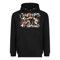 Black black and brown cowhide background Heavyweight Hoodie - BarkalooDesign