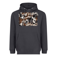 Smoke black and brown cowhide background Heavyweight Hoodie - BarkalooDesign